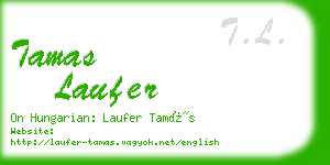 tamas laufer business card